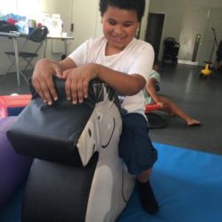 zander enjoying softplay