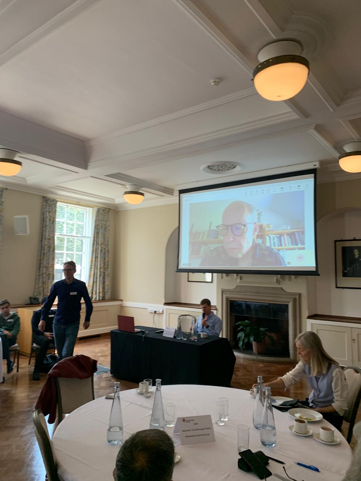 Anthony doing the hearing health talk