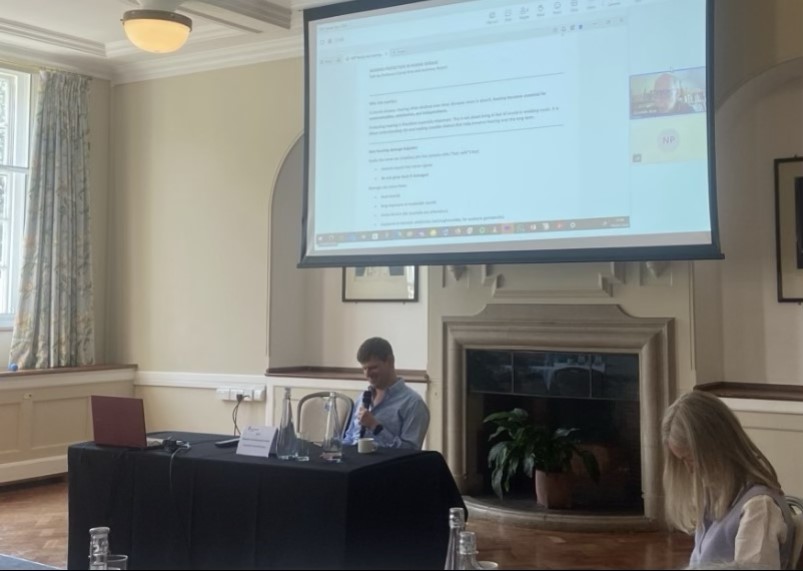 Anthony speaking about hearing health