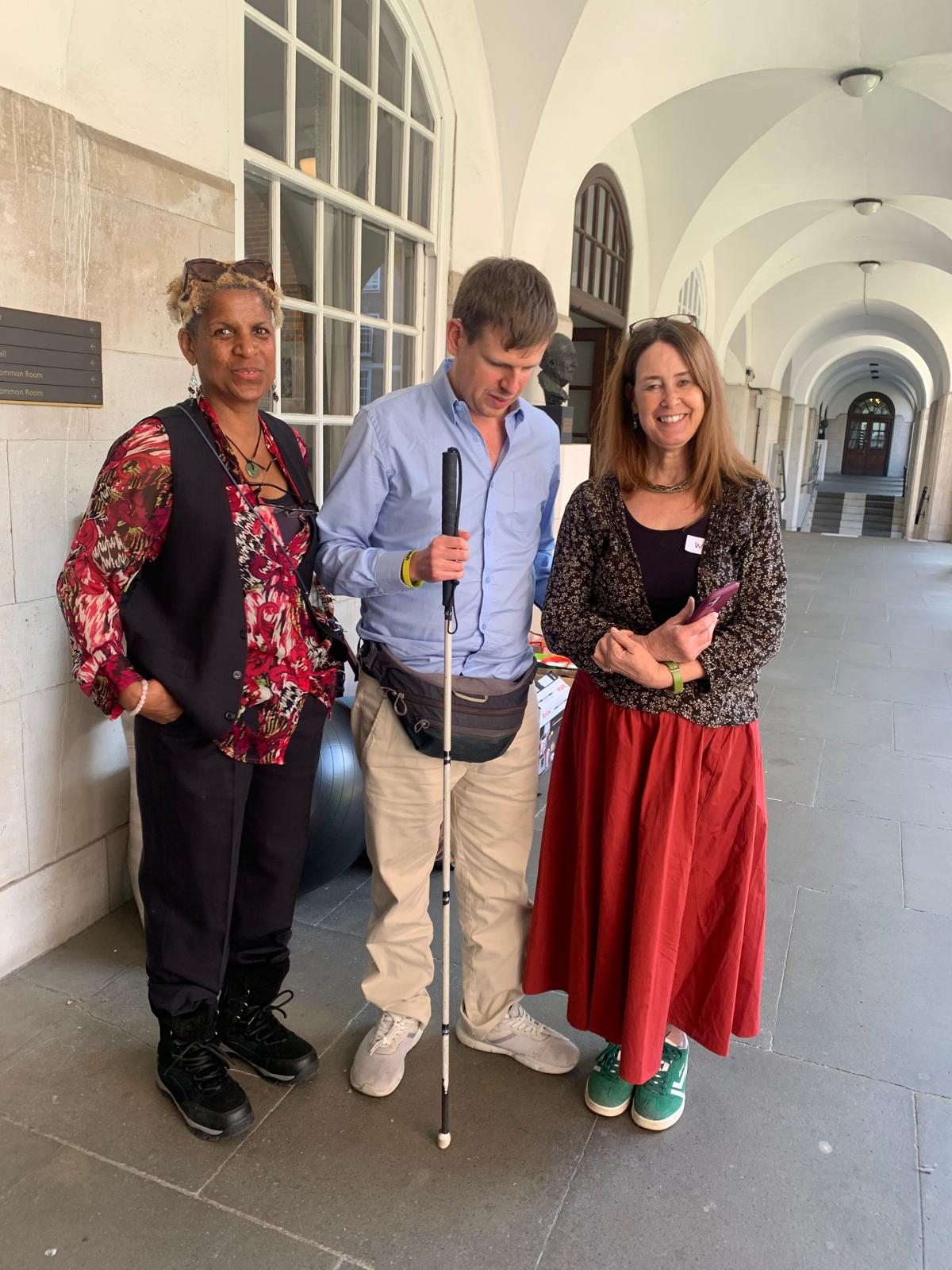 Musician Joe, Anthony and Wendy speaking